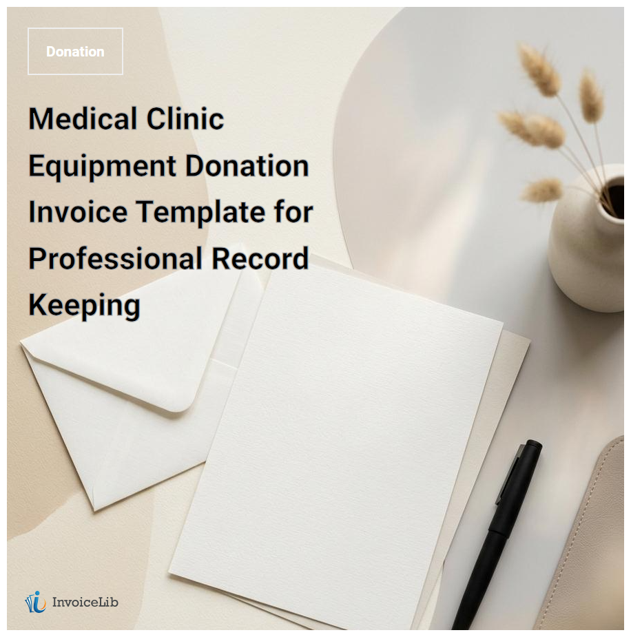 Medical Clinic Equipment Donation Invoice Template for Professional Record Keeping