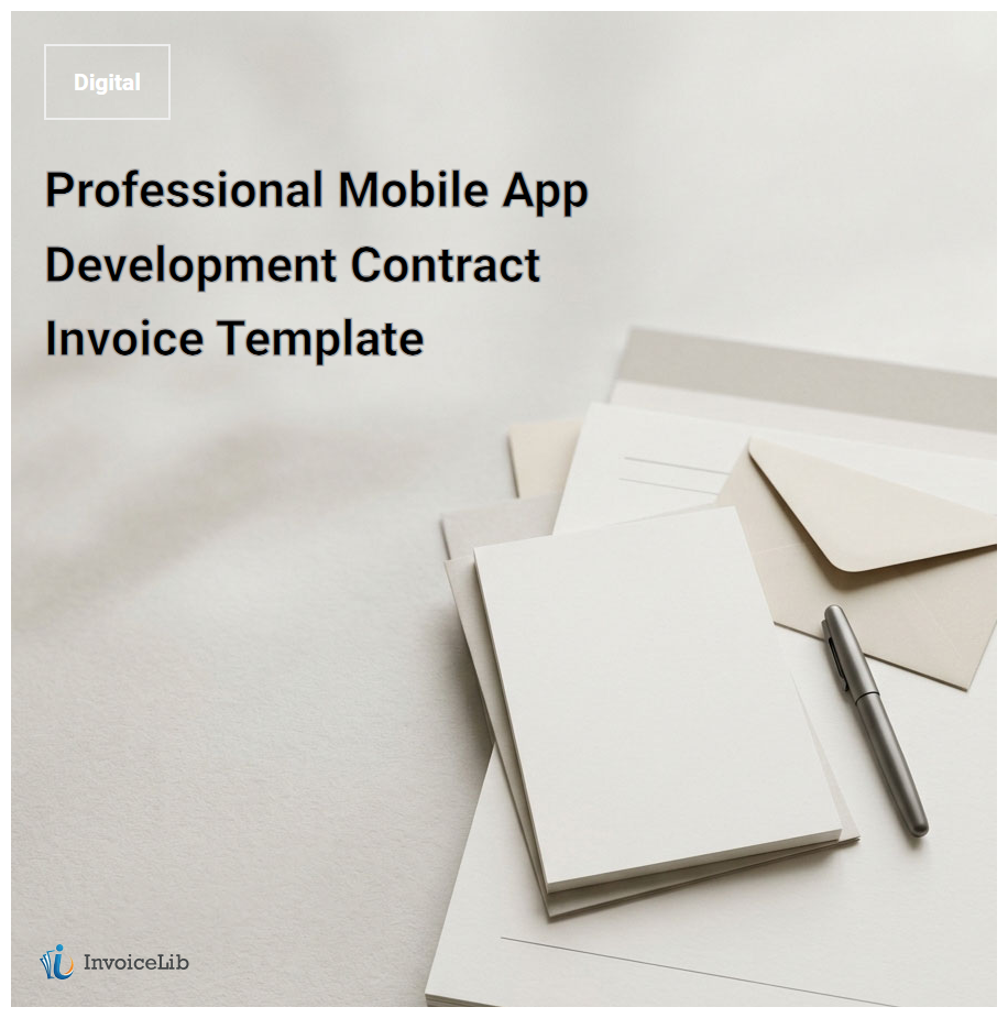 Professional Mobile App Development Contract Invoice Template