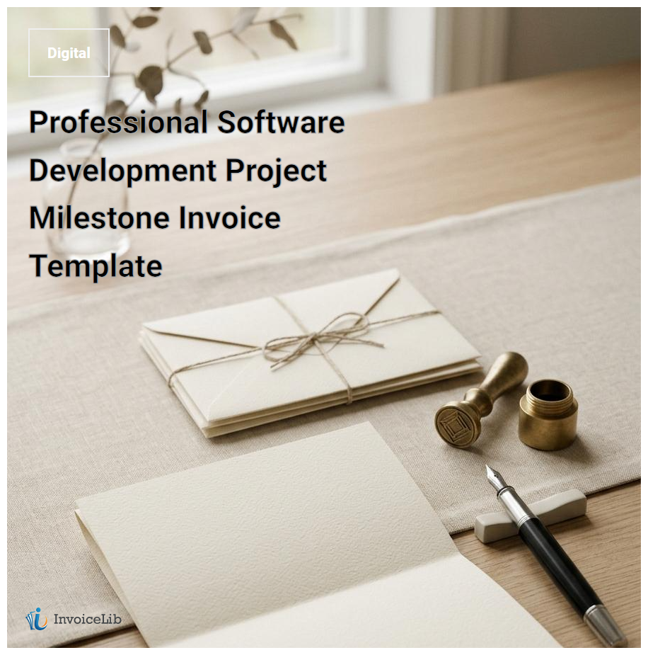 Professional Software Development Project Milestone Invoice Template