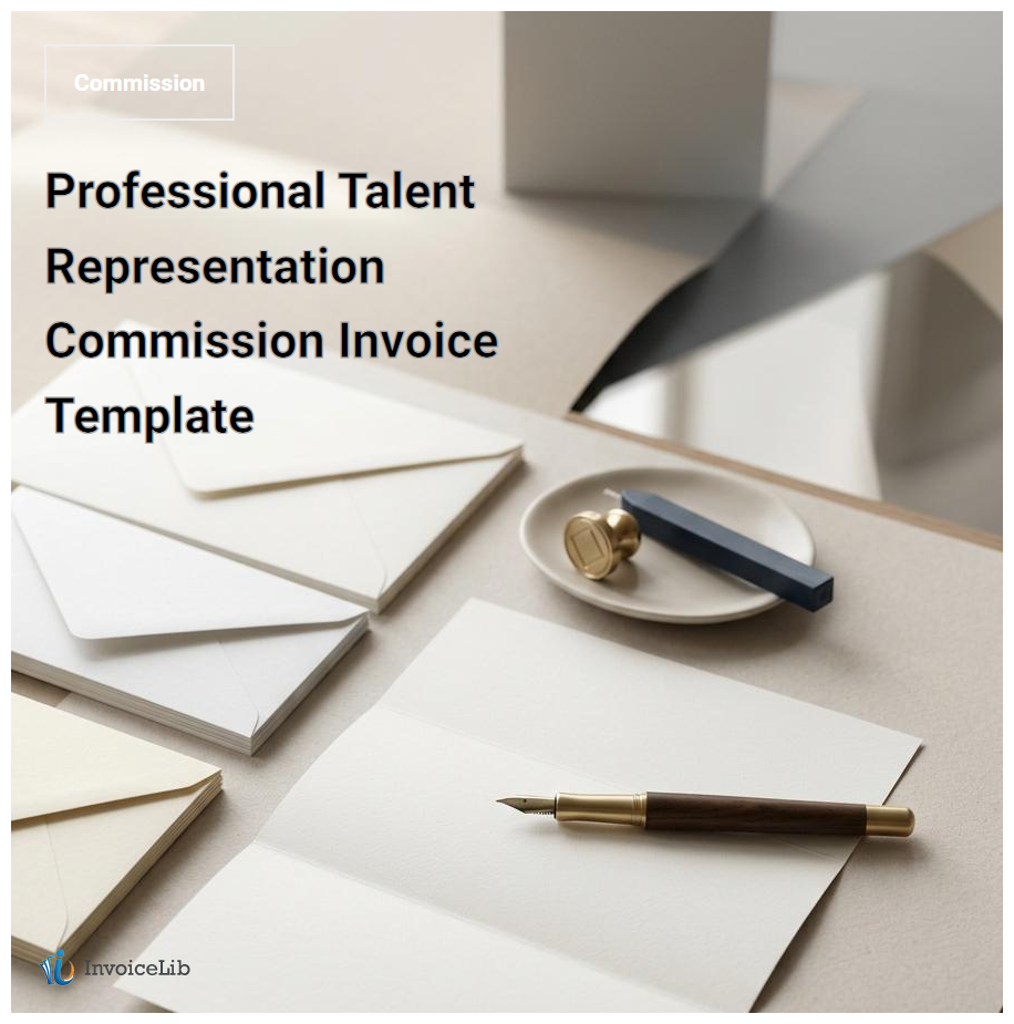 Professional Talent Representation Commission Invoice Template