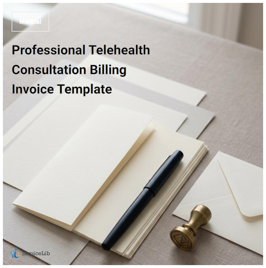 Professional Telehealth Consultation Billing Invoice Template
