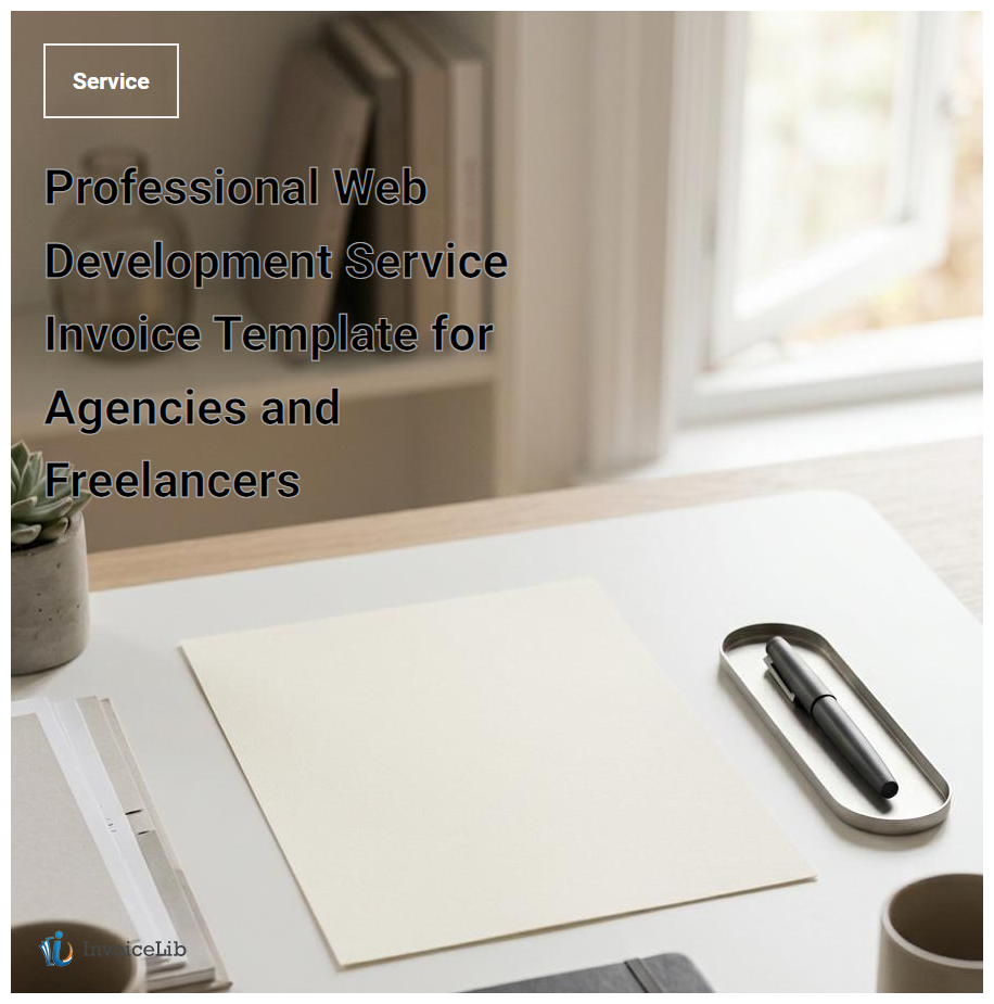 Professional Web Development Service Invoice Template for Agencies and Freelancers