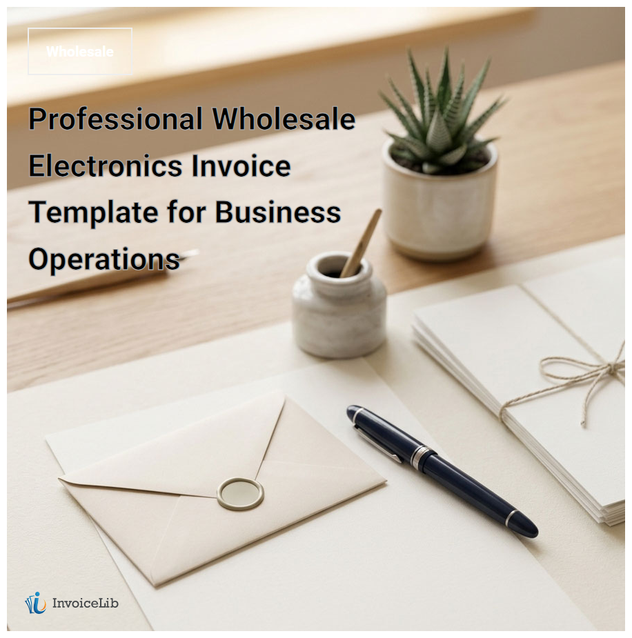 Professional Wholesale Electronics Invoice Template for Business Operations