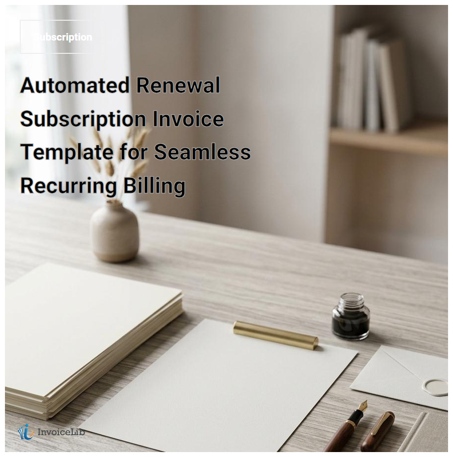 Automated Renewal Subscription Invoice Template for Seamless Recurring Billing