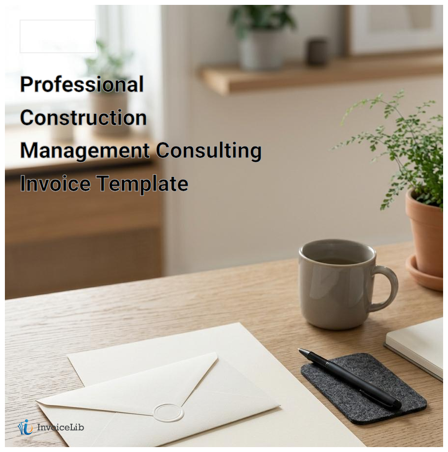 Professional Construction Management Consulting Invoice Template