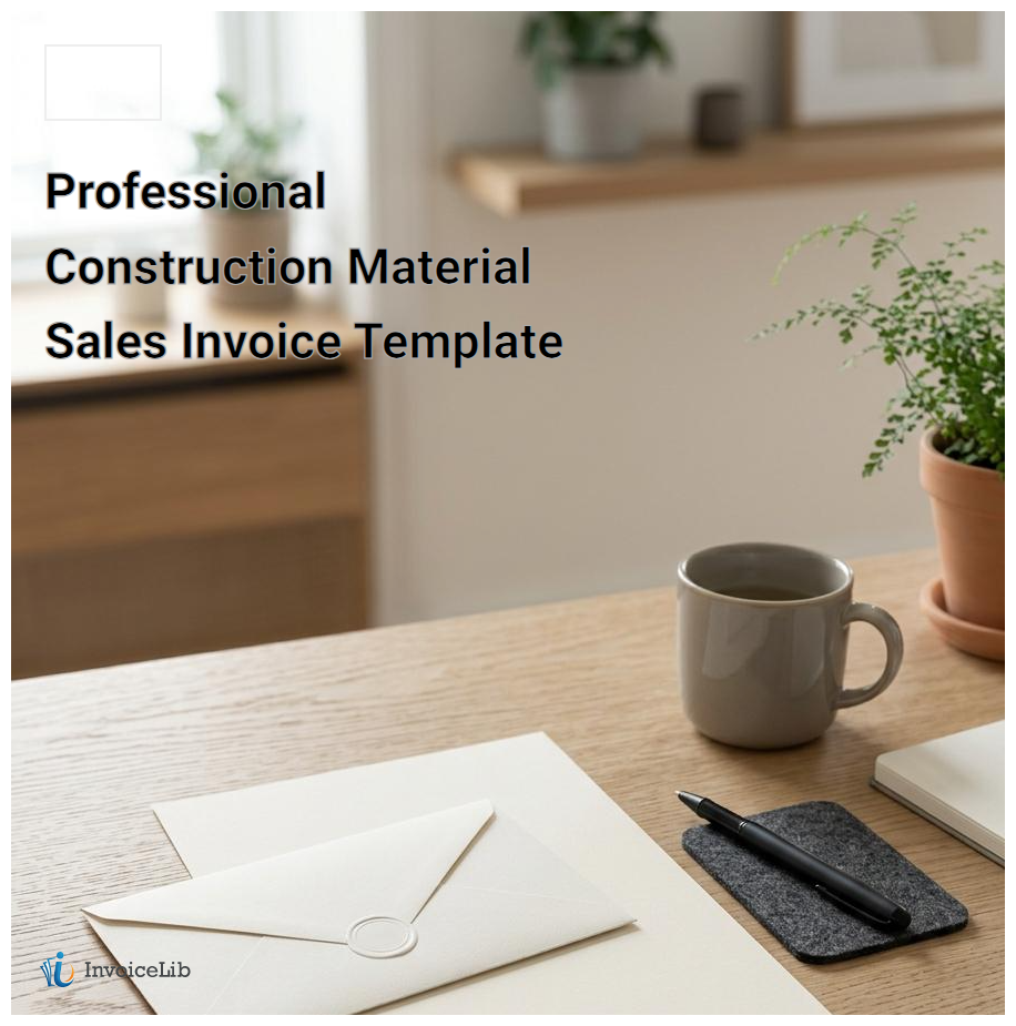 Professional Construction Material Sales Invoice Template