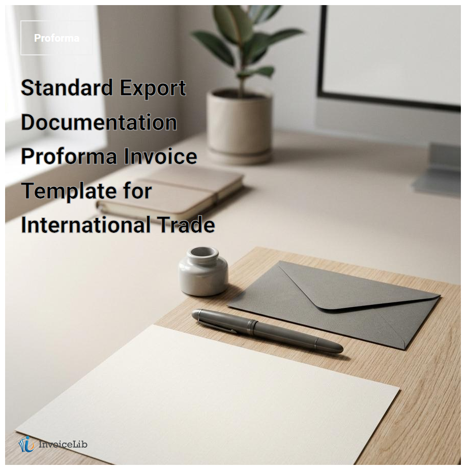 Standard Export Documentation Proforma Invoice Template for International Trade
