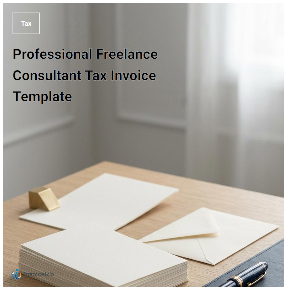 Professional Freelance Consultant Tax Invoice Template
