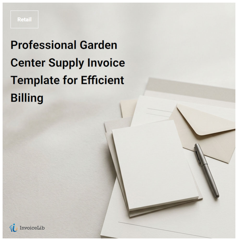 Professional Garden Center Supply Invoice Template for Efficient Billing