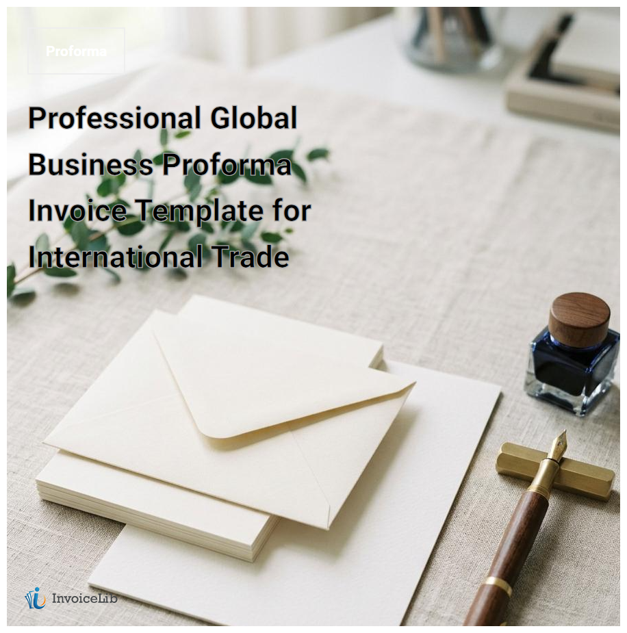 Professional Global Business Proforma Invoice Template for International Trade