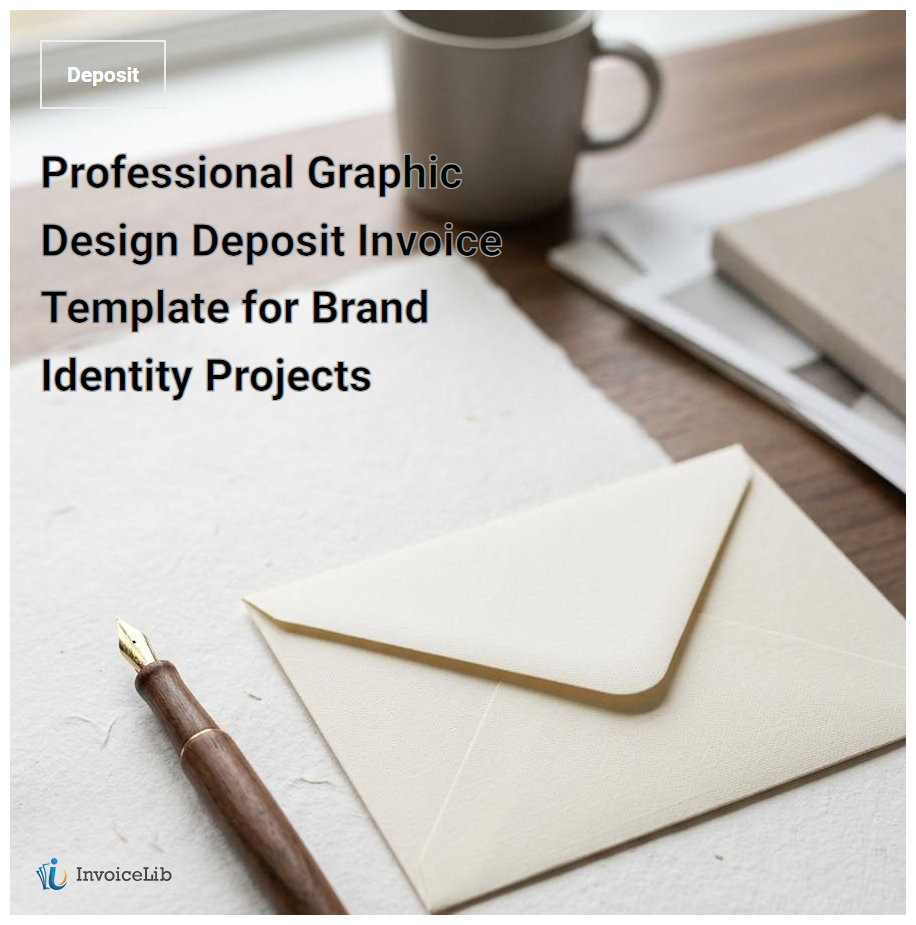 Professional Graphic Design Deposit Invoice Template for Brand Identity Projects
