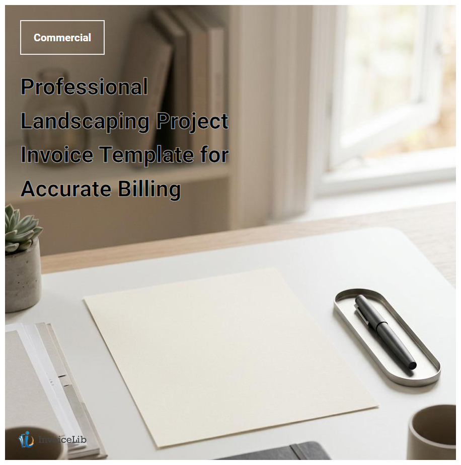 Professional Landscaping Project Invoice Template for Accurate Billing