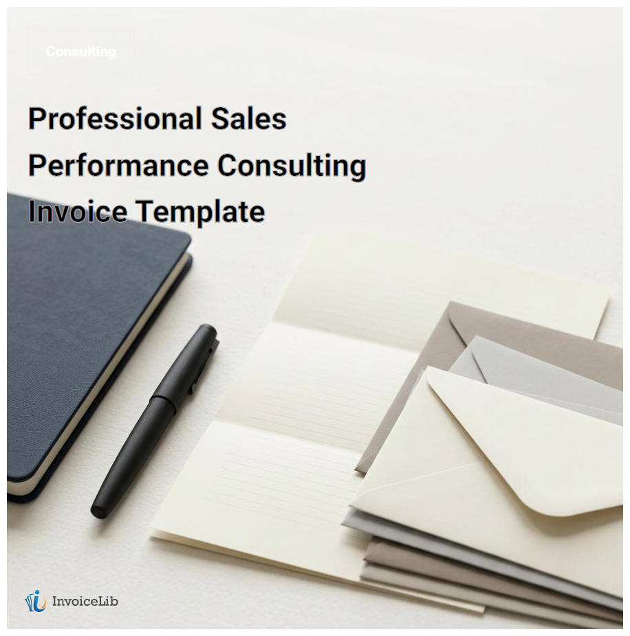 Professional Sales Performance Consulting Invoice Template