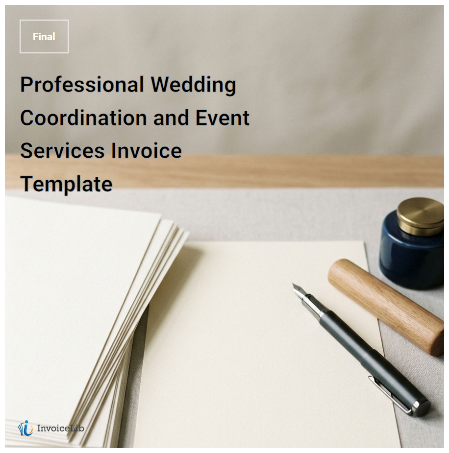 Professional Wedding Coordination and Event Services Invoice Template