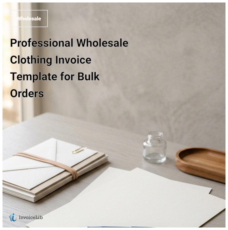 Professional Wholesale Clothing Invoice Template for Bulk Orders
