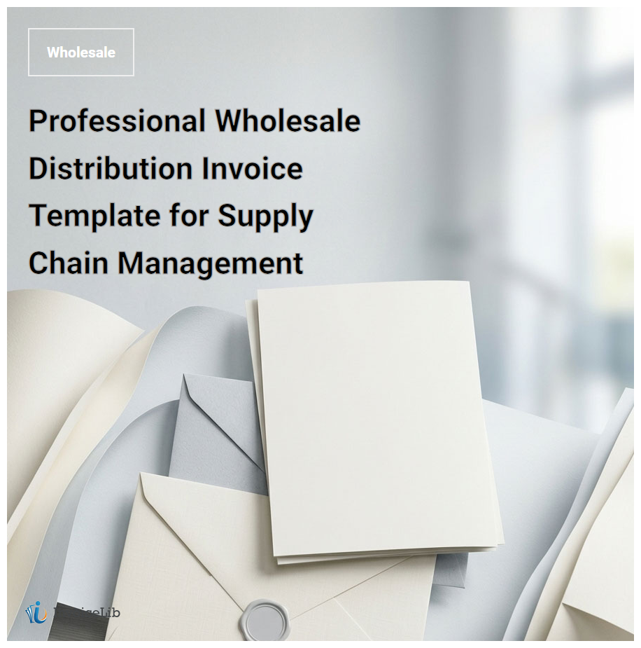 Professional Wholesale Distribution Invoice Template for Supply Chain Management
