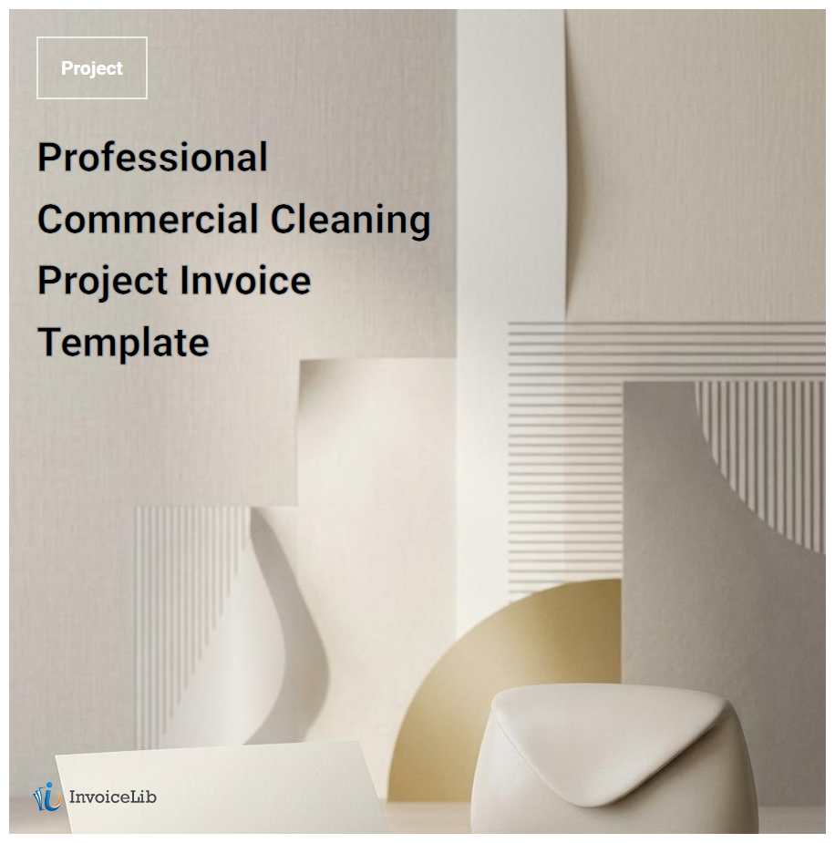 Professional Commercial Cleaning Project Invoice Template