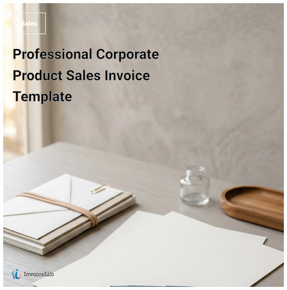 Professional Corporate Product Sales Invoice Template