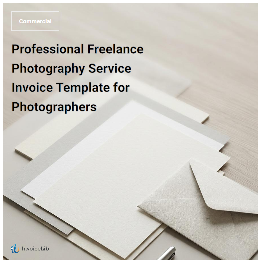 Professional Freelance Photography Service Invoice Template for Photographers