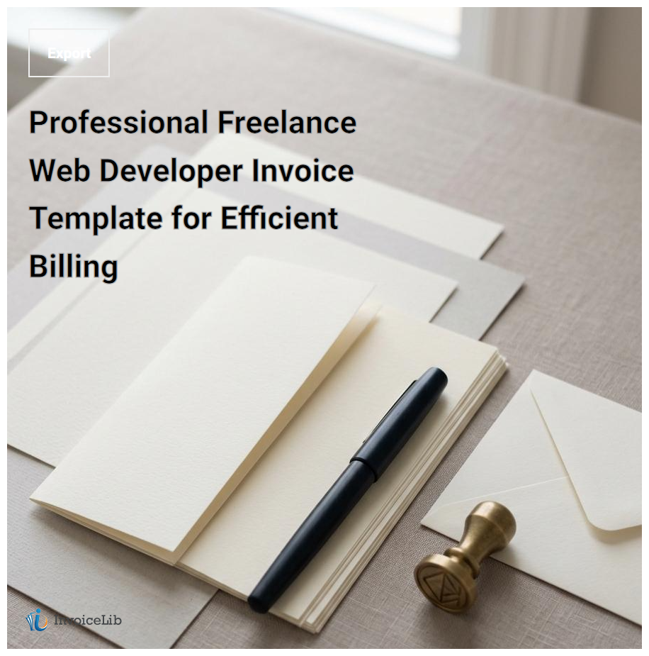 Professional Freelance Web Developer Invoice Template for Efficient Billing