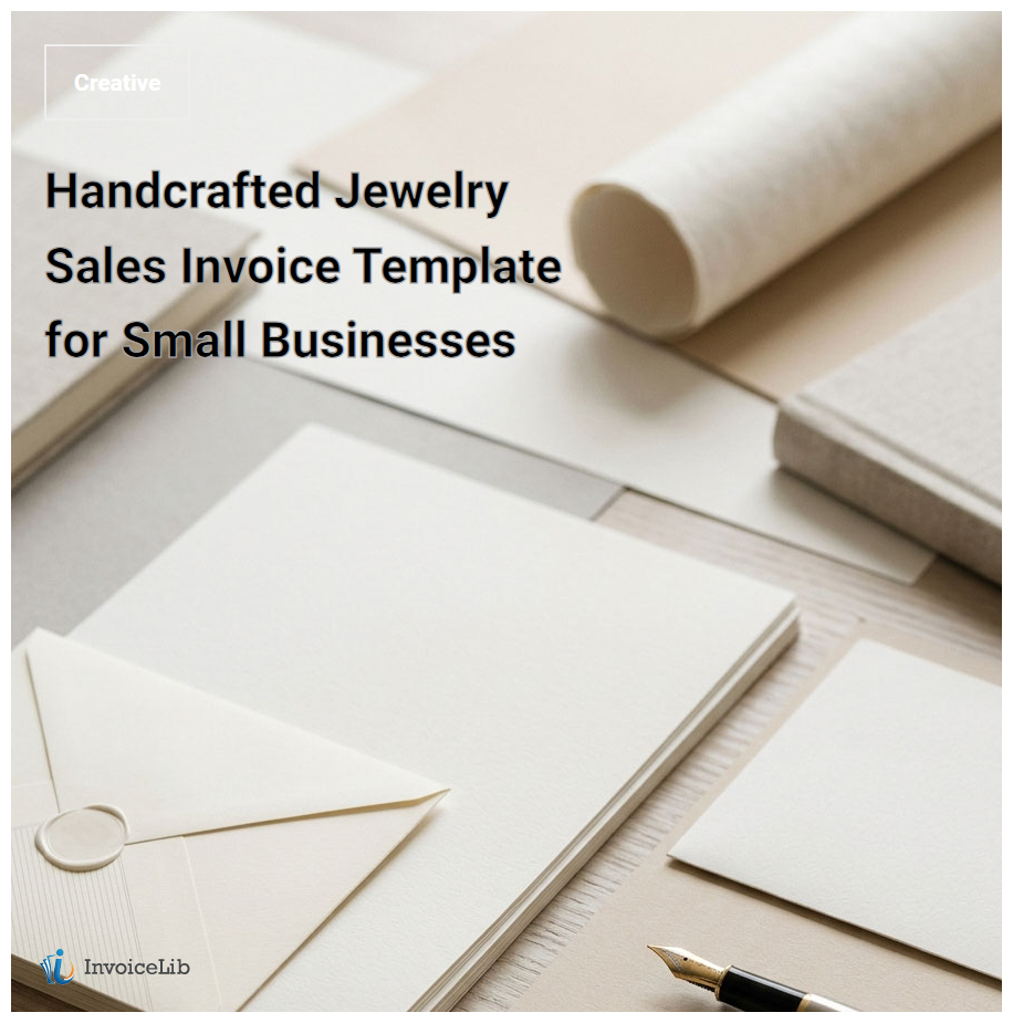Handcrafted Jewelry Sales Invoice Template for Small Businesses