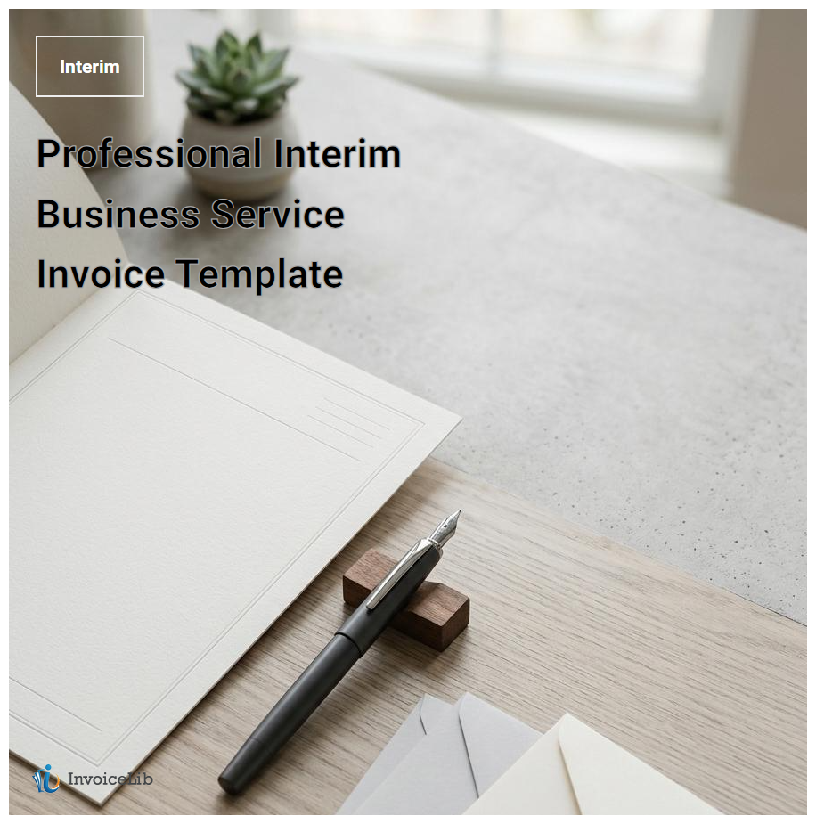Professional Interim Business Service Invoice Template