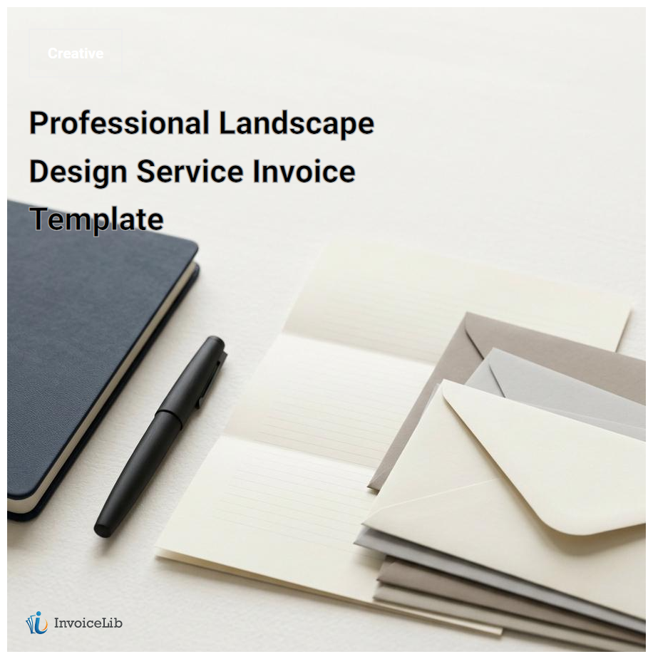 Professional Landscape Design Service Invoice Template