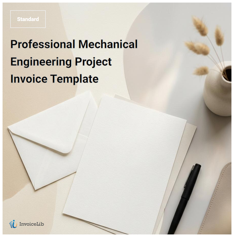Professional Mechanical Engineering Project Invoice Template