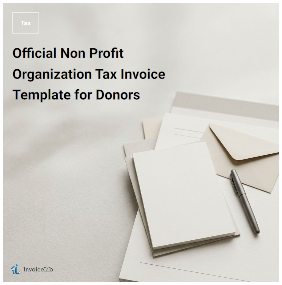 Official Non Profit Organization Tax Invoice Template for Donors