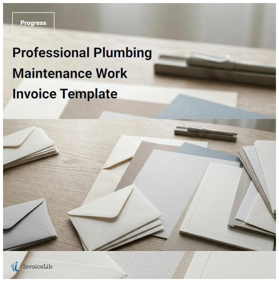 Professional Plumbing Maintenance Work Invoice Template