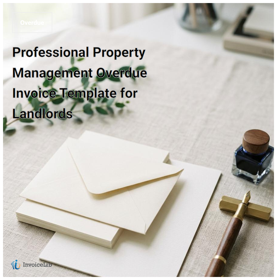 Professional Property Management Overdue Invoice Template for Landlords