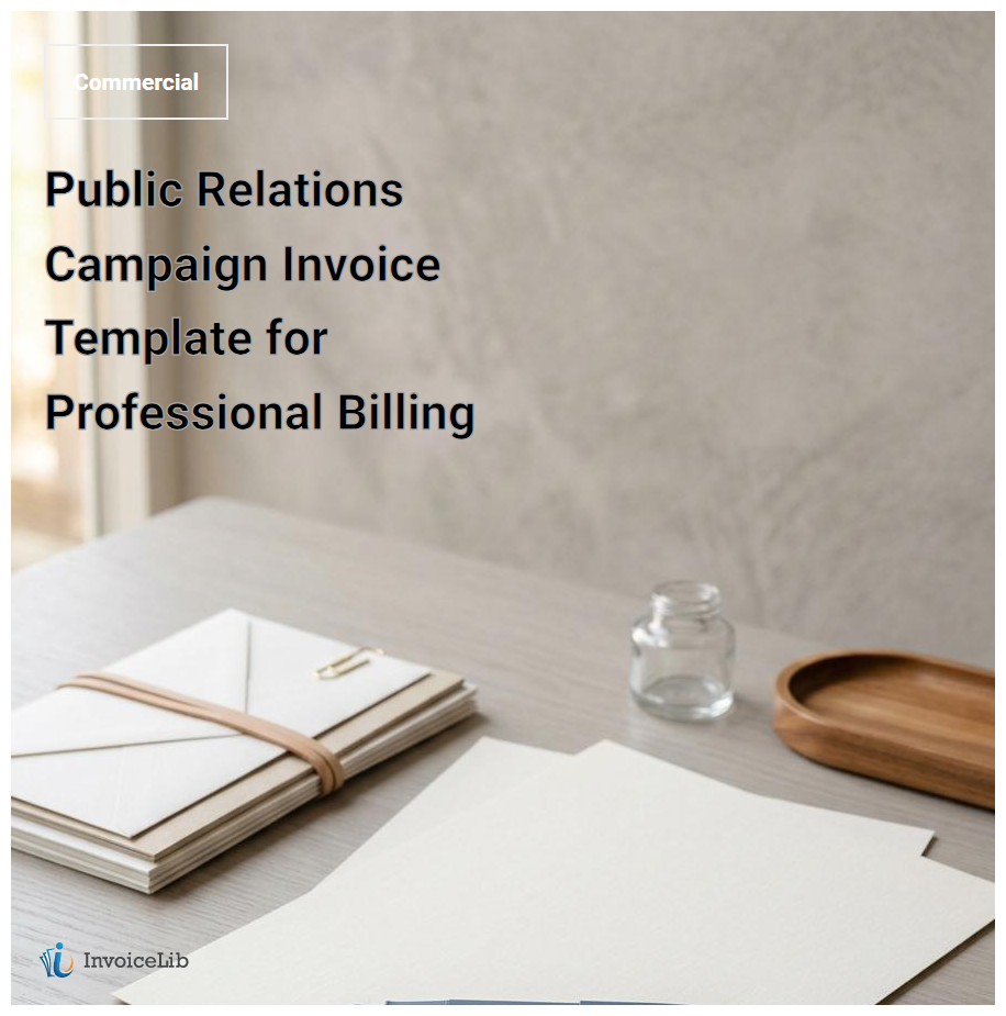 Public Relations Campaign Invoice Template for Professional Billing
