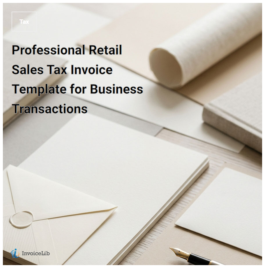 Professional Retail Sales Tax Invoice Template for Business Transactions