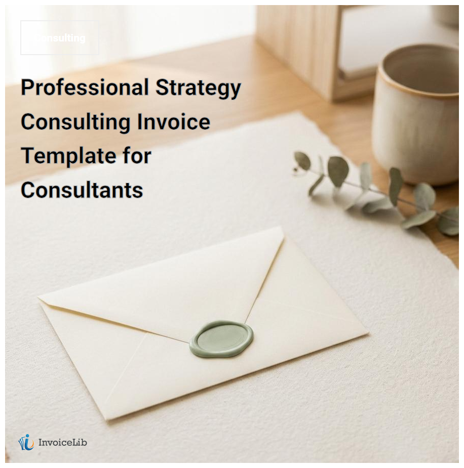 Professional Strategy Consulting Invoice Template for Consultants