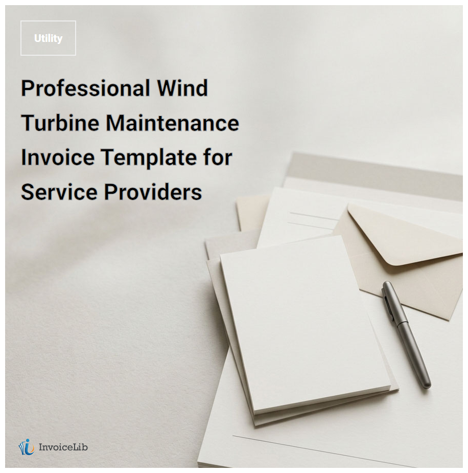 Professional Wind Turbine Maintenance Invoice Template for Service Providers