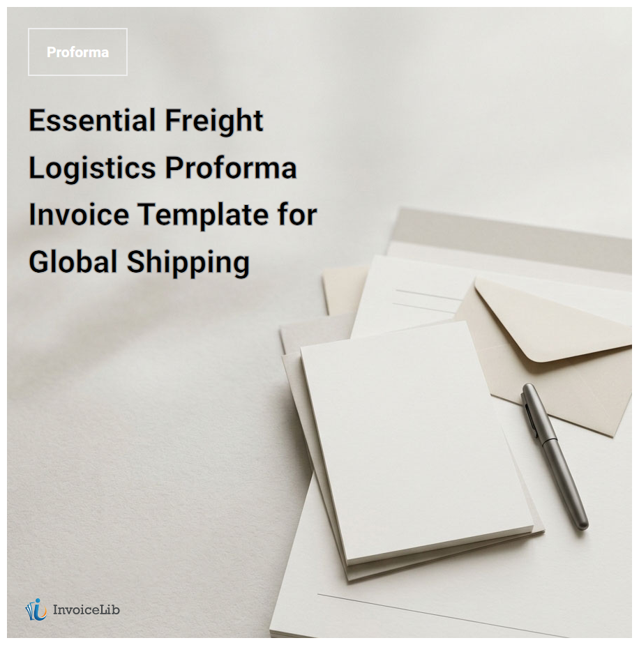 Essential Freight Logistics Proforma Invoice Template for Global Shipping