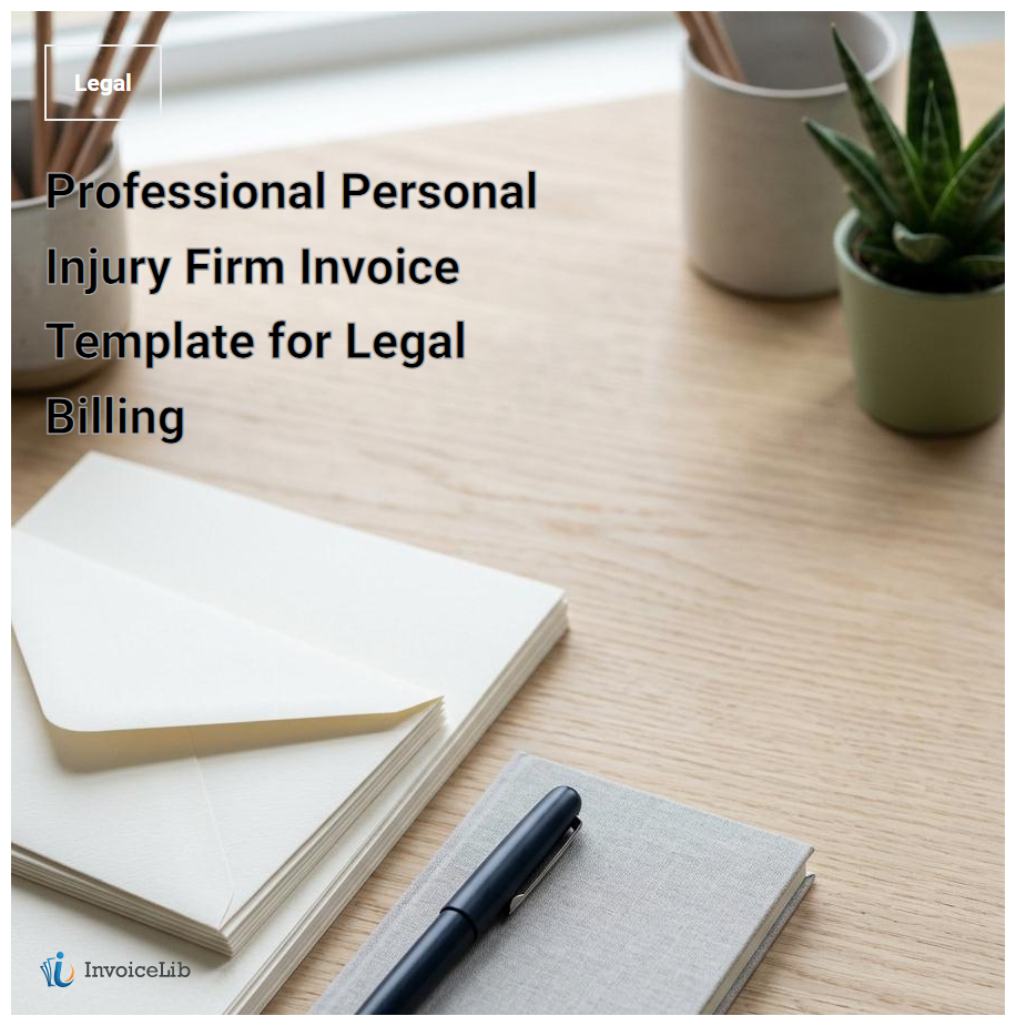 Professional Personal Injury Firm Invoice Template for Legal Billing