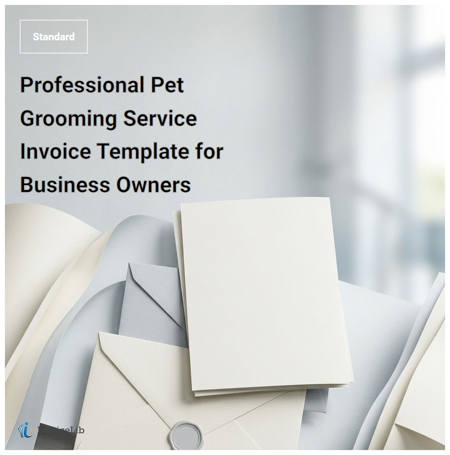 Professional Pet Grooming Service Invoice Template for Business Owners