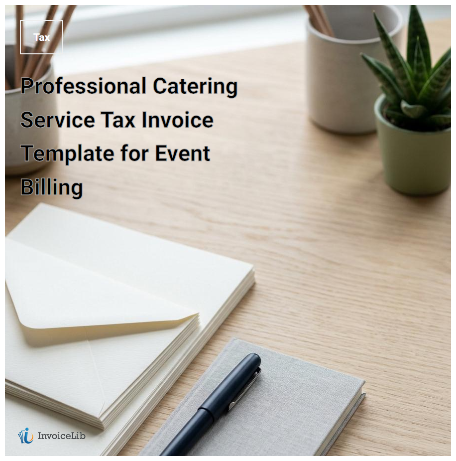 Professional Catering Service Tax Invoice Template for Event Billing