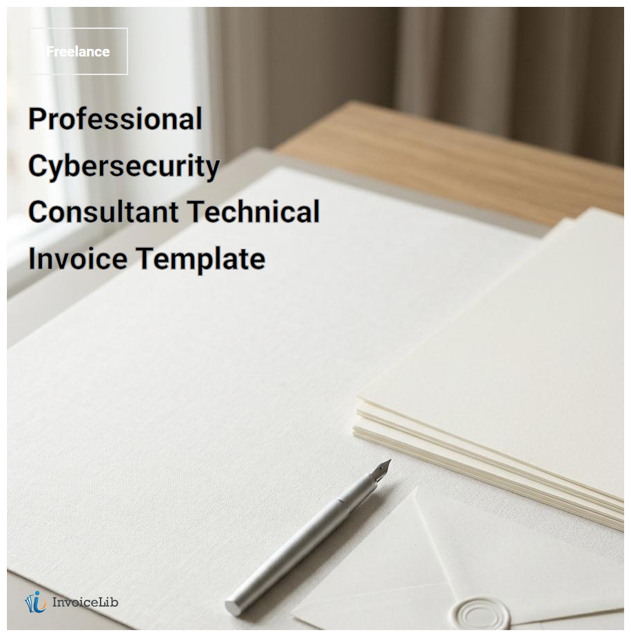 Professional Cybersecurity Consultant Technical Invoice Template