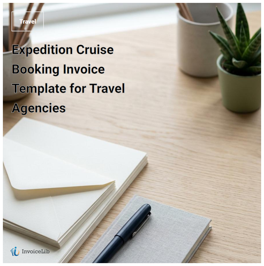 Expedition Cruise Booking Invoice Template for Travel Agencies