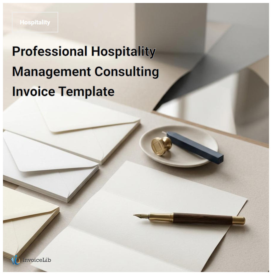 Professional Hospitality Management Consulting Invoice Template