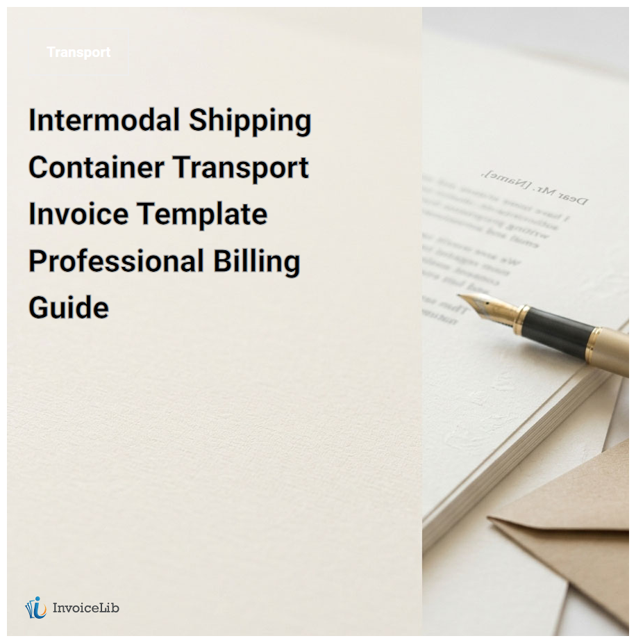 Intermodal Shipping Container Transport Invoice Template Professional Billing Guide