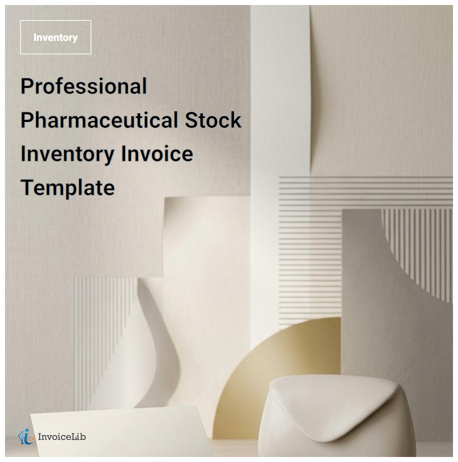 Professional Pharmaceutical Stock Inventory Invoice Template