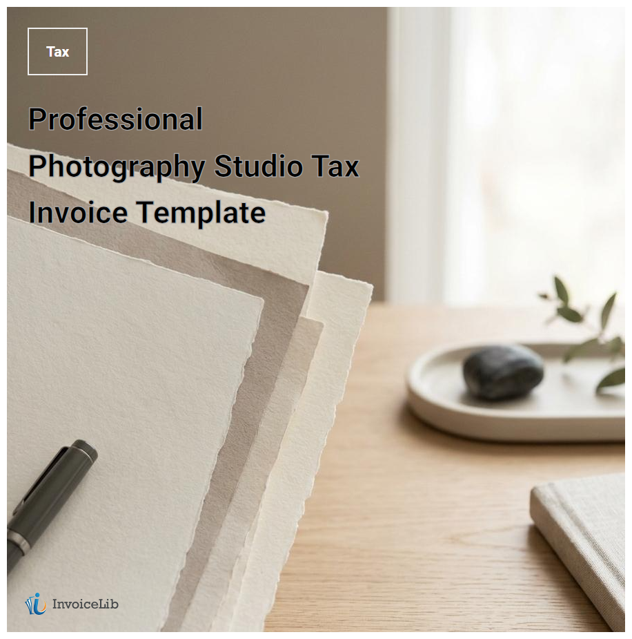 Professional Photography Studio Tax Invoice Template