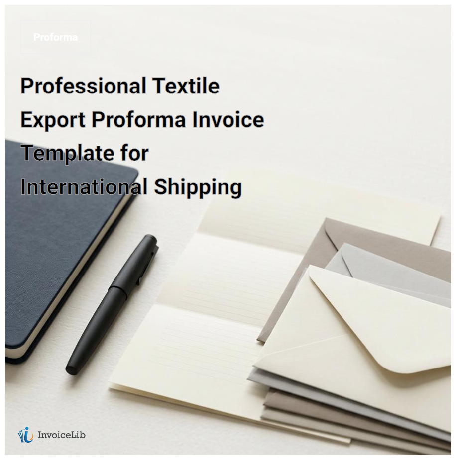Professional Textile Export Proforma Invoice Template for International Shipping