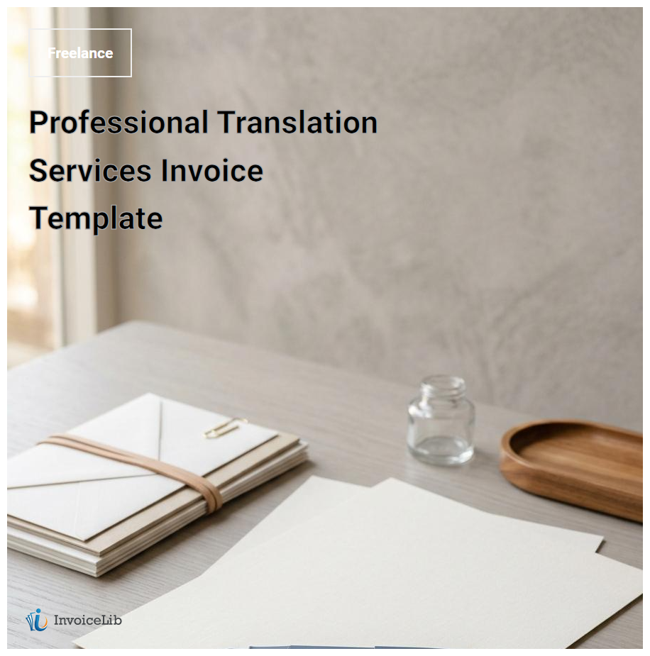 Professional Translation Services Invoice Template