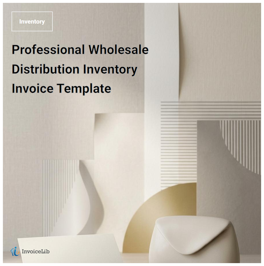 Professional Wholesale Distribution Inventory Invoice Template