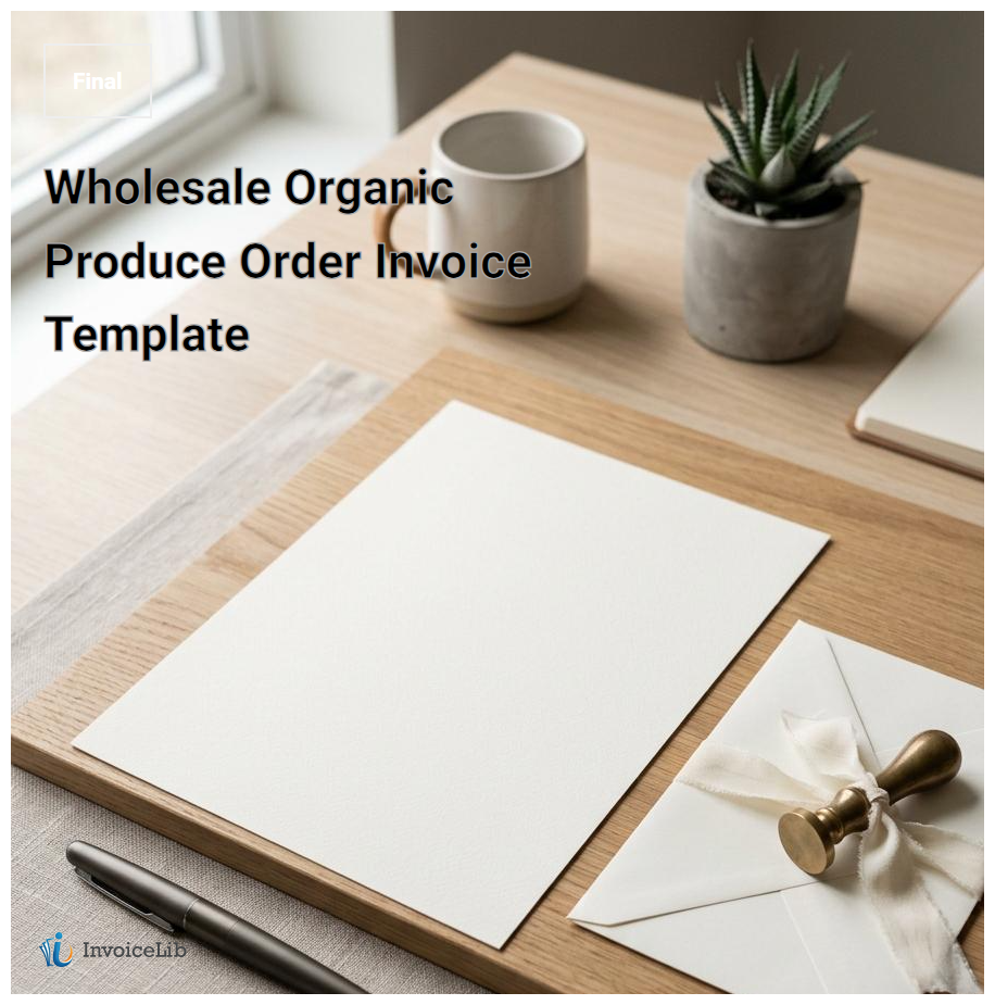 Wholesale Organic Produce Order Invoice Template