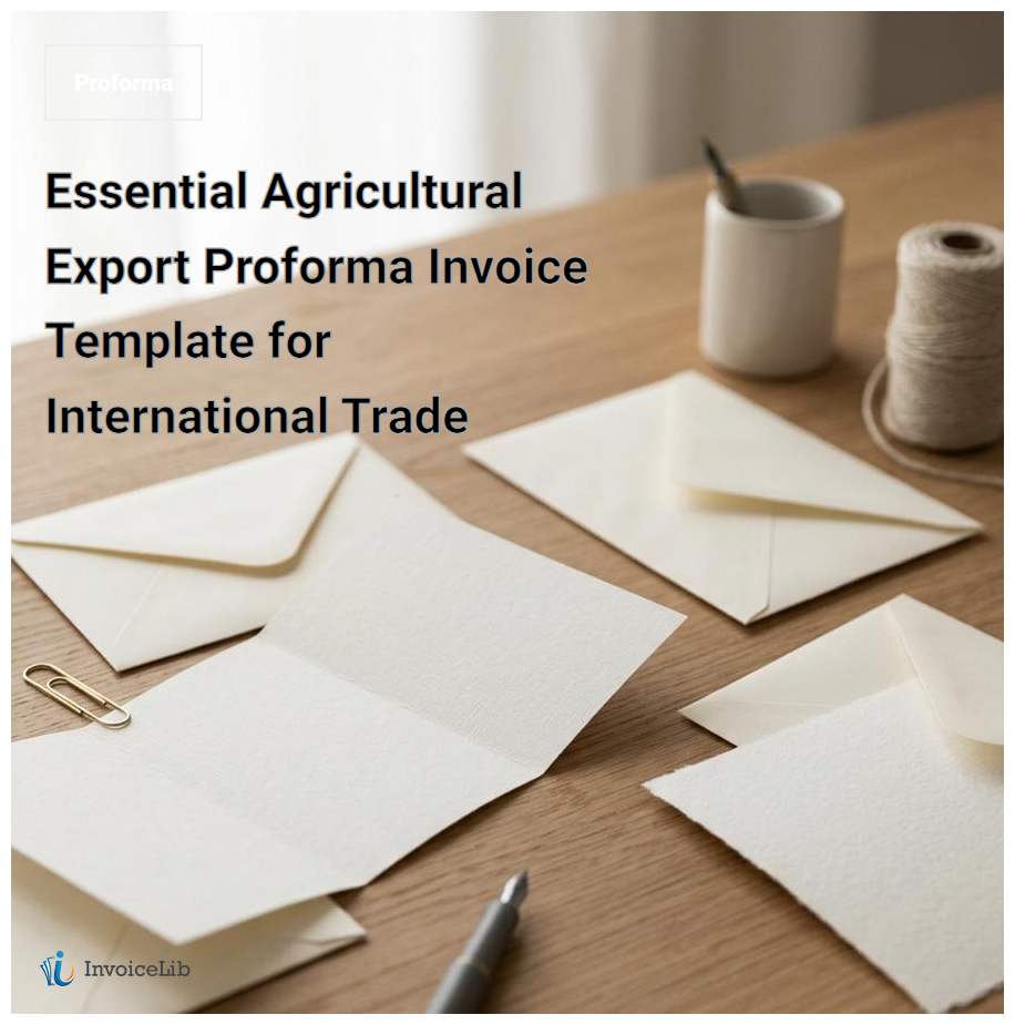 Essential Agricultural Export Proforma Invoice Template for International Trade